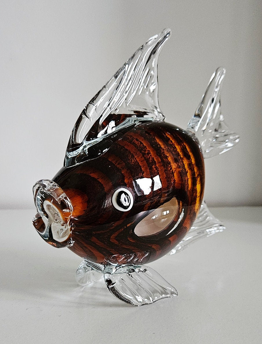 Vintage Art Glass Fish Figurine Sculpture
Active