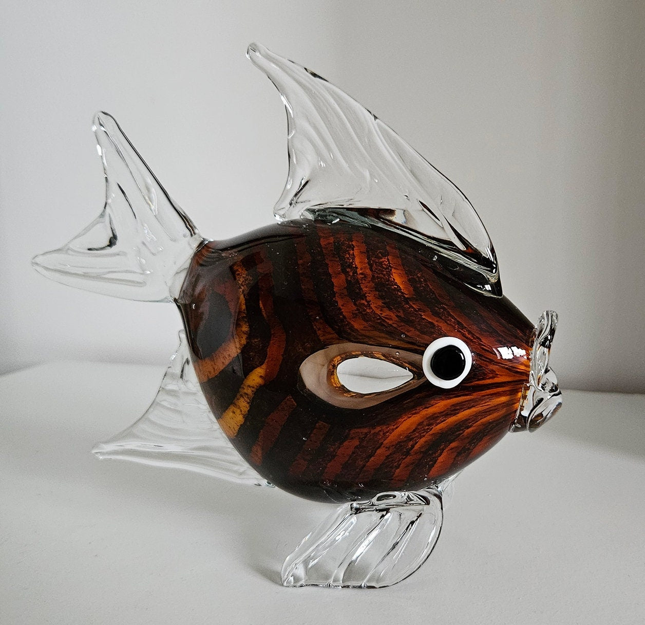 Vintage Art Glass Fish Figurine Sculpture
Active