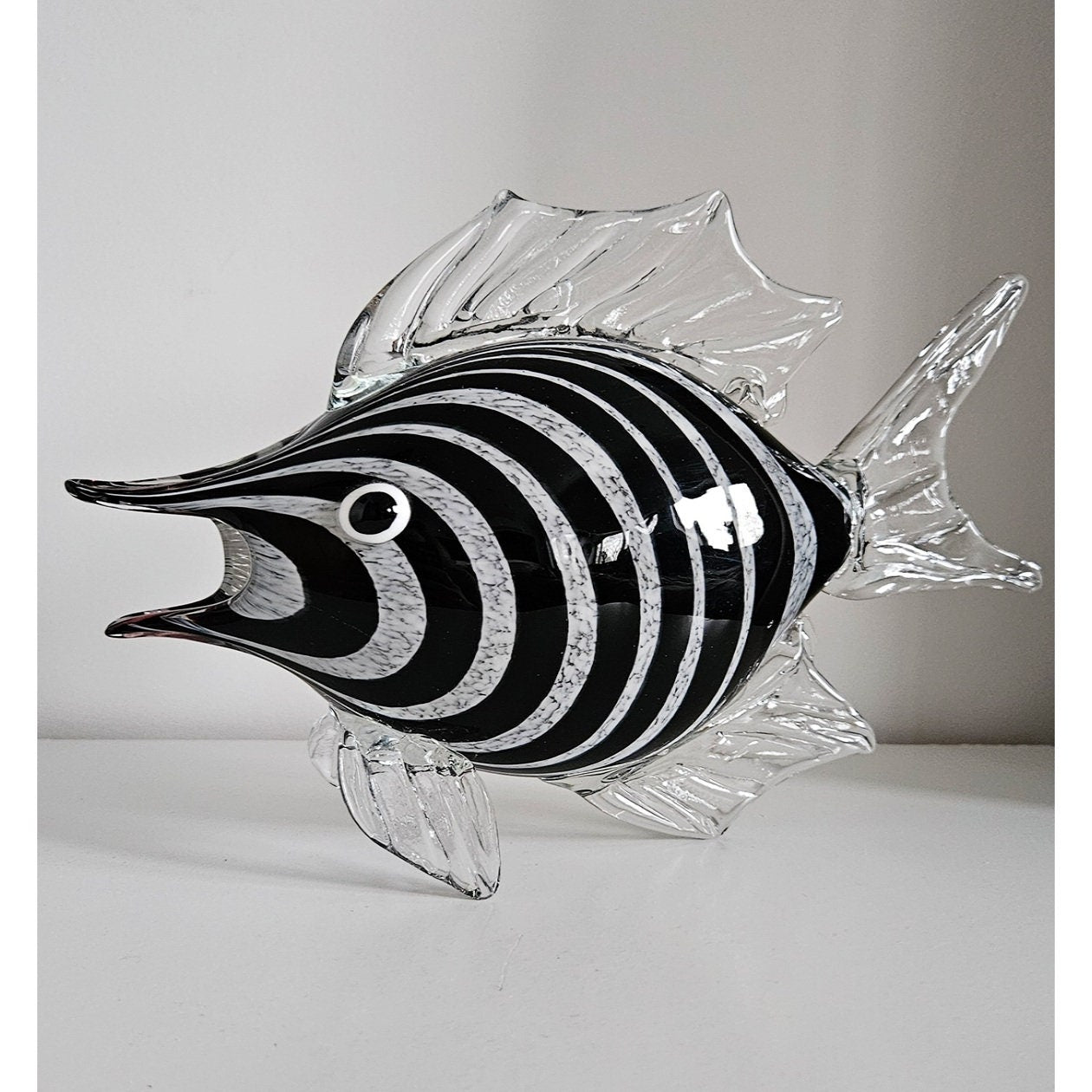 Vintage Art Glass Fish Figurine Sculpture