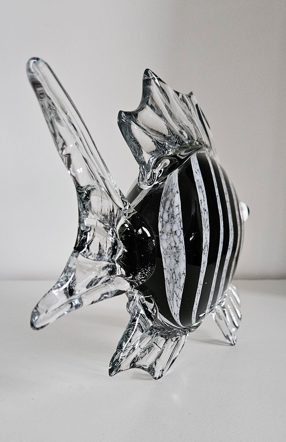 Vintage Art Glass Fish Figurine Sculpture