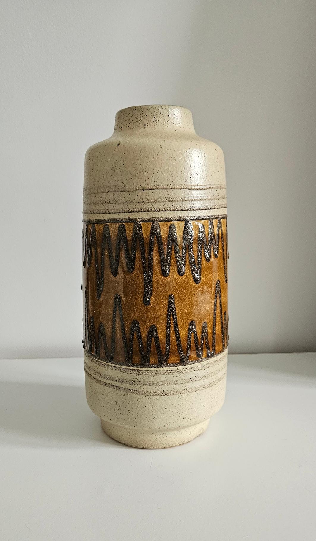 Mid-Century VEB Haldensleben German Ceramic Vase Form 3045A