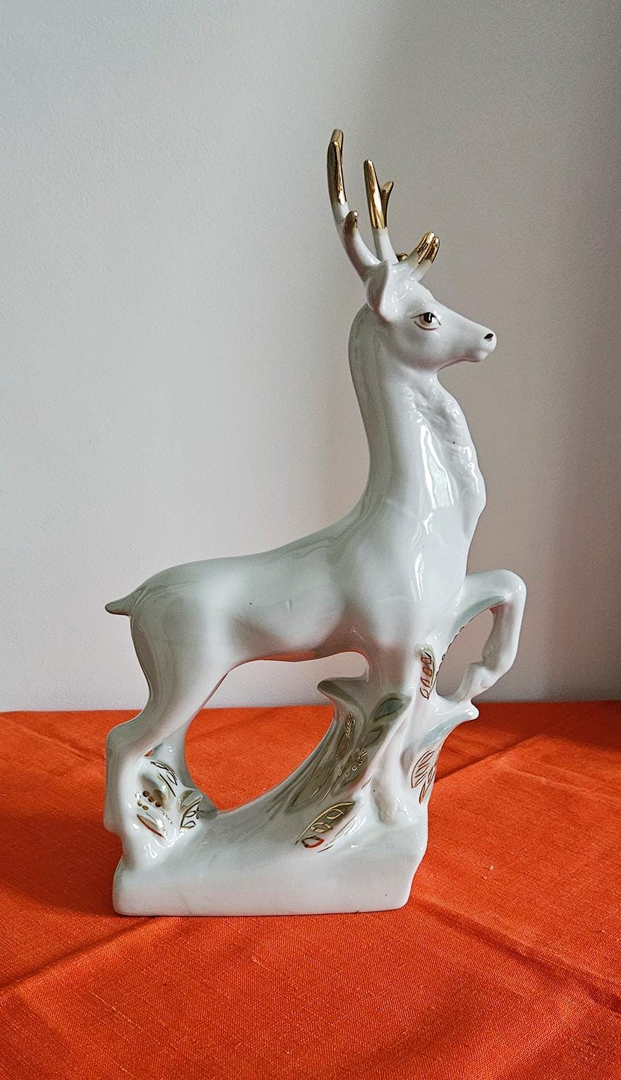 Vintage Soviet Polonne Porcelain Deer Figurine