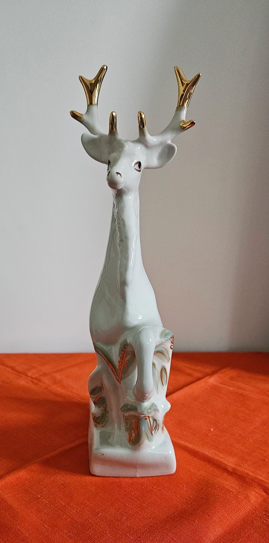 Vintage Soviet Polonne Porcelain Deer Figurine