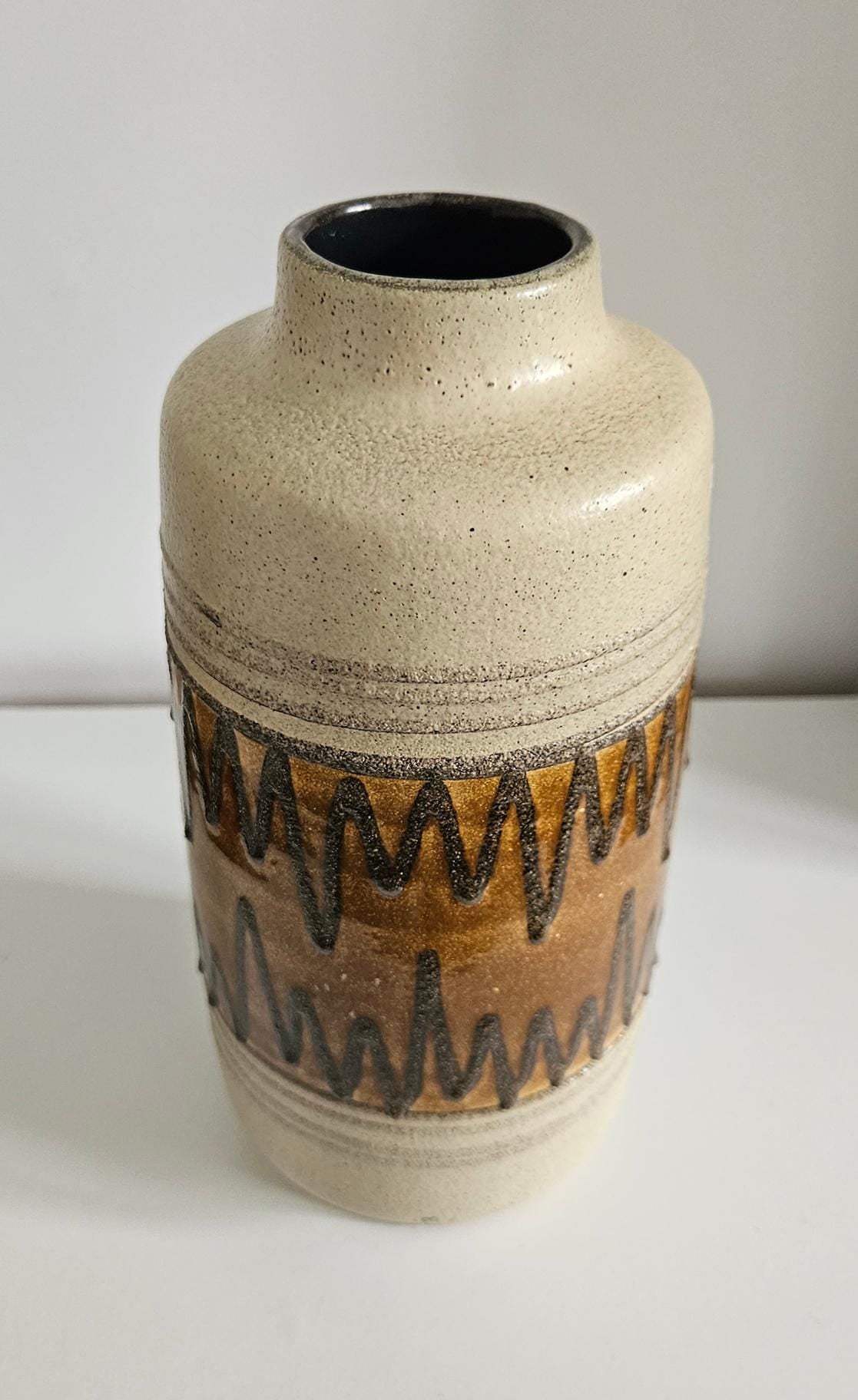 Mid-Century VEB Haldensleben German Ceramic Vase Form 3045A