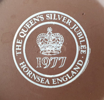 Hornsea Pottery Queen Elizabeth II Silver Jubilee Plate 1977