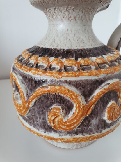 Mid Century Nuovo Rinascimento Italian Ceramic Pitcher