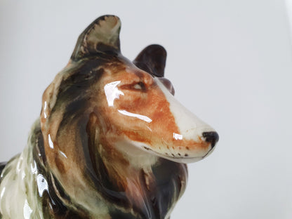 Vintage Large Ceramic Collie Dog Breed "Lassie" Statue/Figurine-Made In Japan