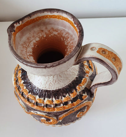 Mid Century Nuovo Rinascimento Italian Ceramic Pitcher