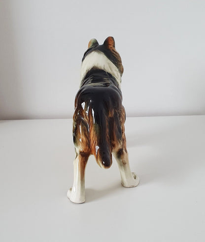 Vintage Large Ceramic Collie Dog Breed "Lassie" Statue/Figurine-Made In Japan