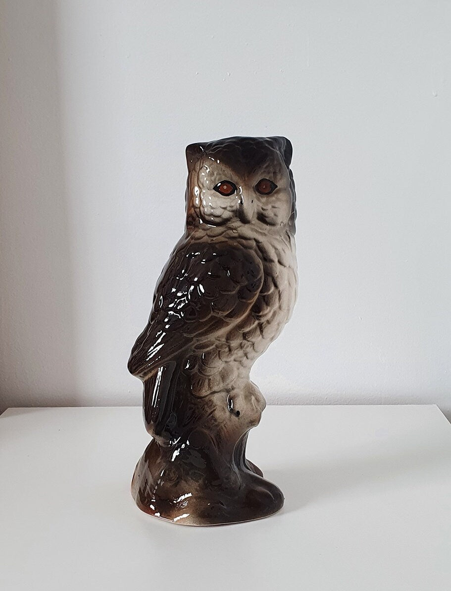 Vintage Large Ceramic Owl Figurine