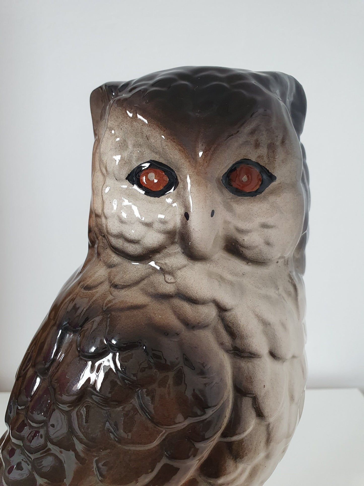 Vintage Large Ceramic Owl Figurine