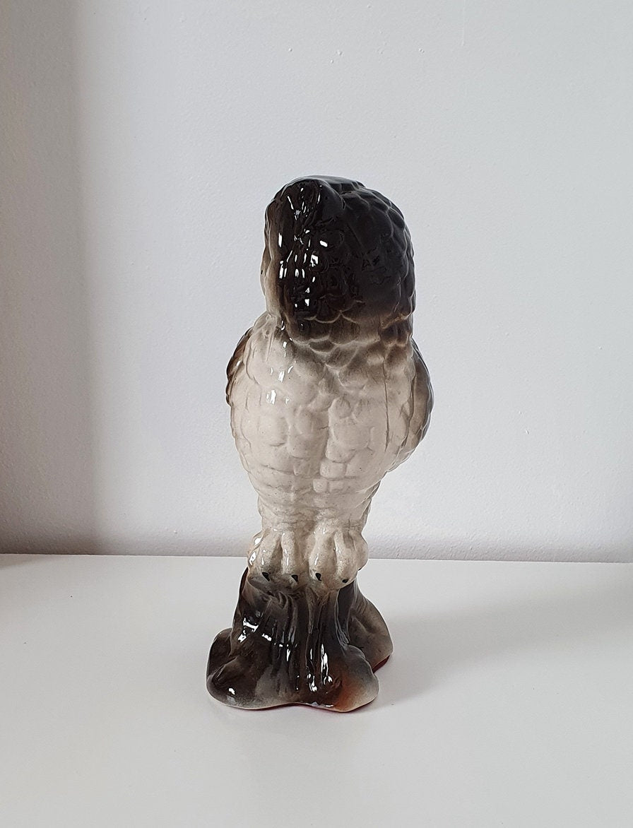 Vintage Large Ceramic Owl Figurine
