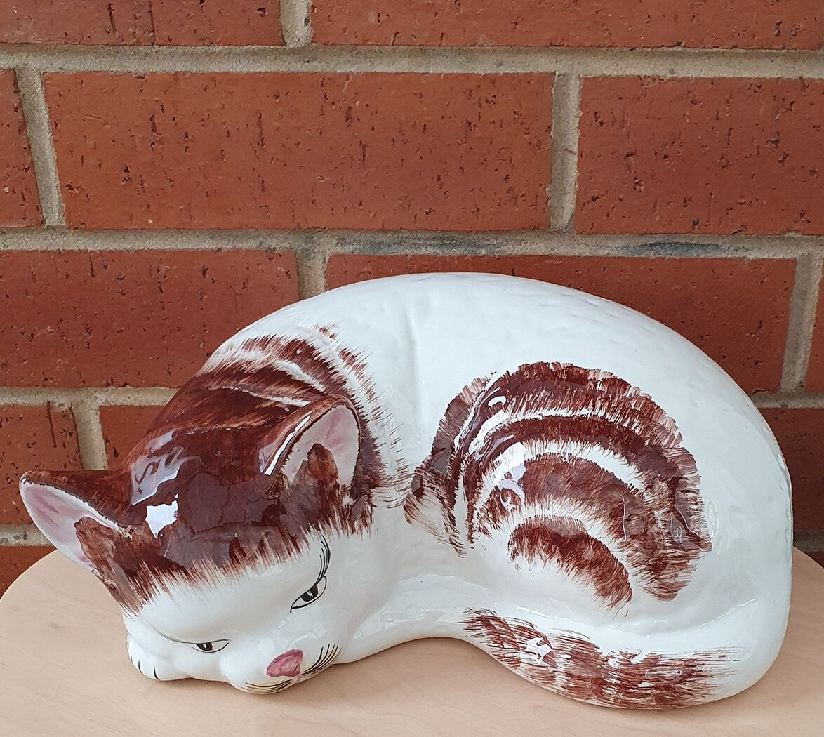 Vintage Novart Trading Ltd. London Large Ceramic Cat