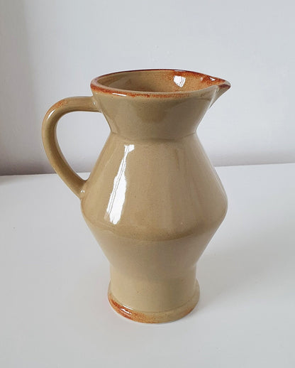 Vintage Ceramic Souvenir Jug From Valmorel, France