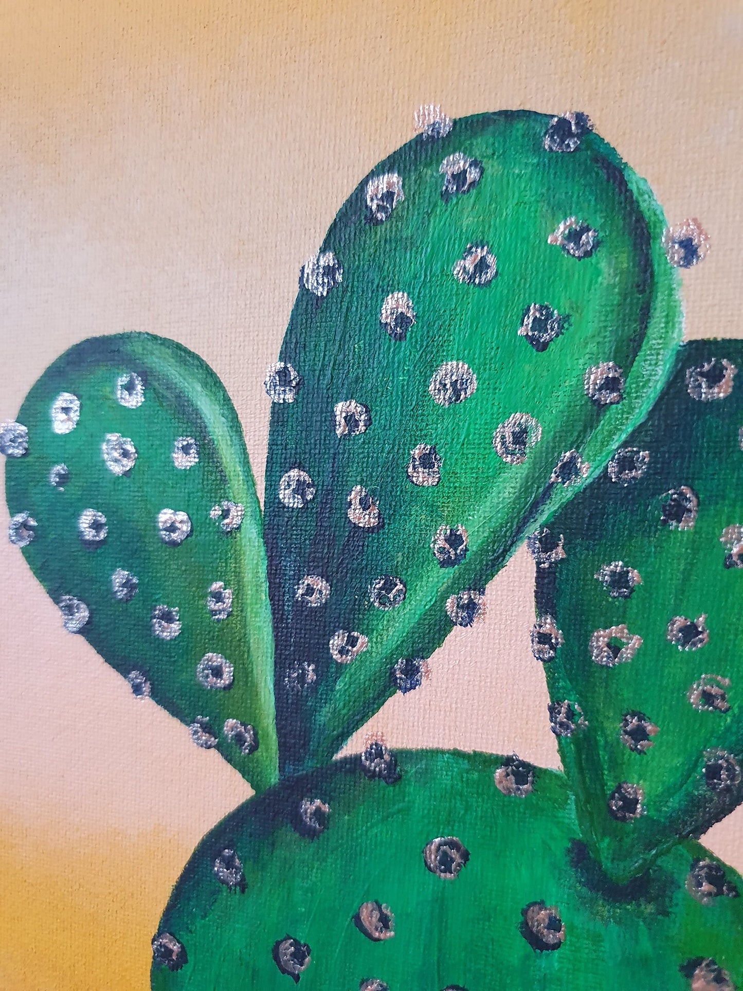 Original Acrylic Painting, "Cactus In The Desert" Painting, Contemporary Art, Canvas Panel