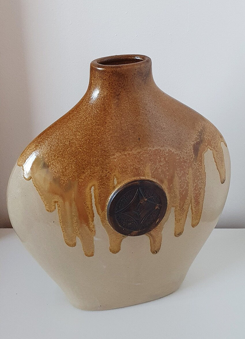 Retro Large Decorative Drip Glaze Ceramic Vase