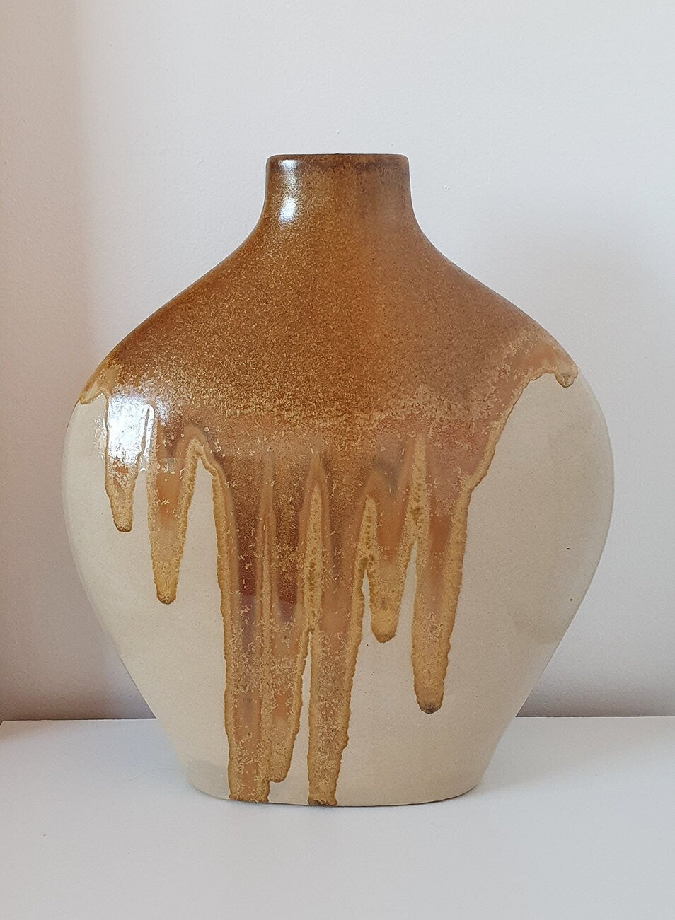 Retro Large Decorative Drip Glaze Ceramic Vase