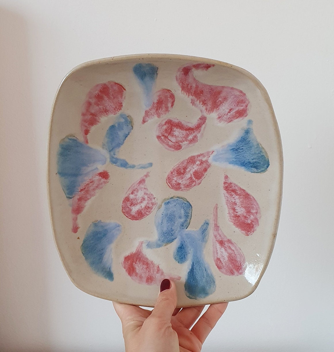 Lovely Vintage Studio Art Pottery Abstract Dish/Platter