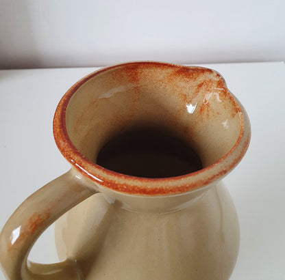 Vintage Ceramic Souvenir Jug From Valmorel, France