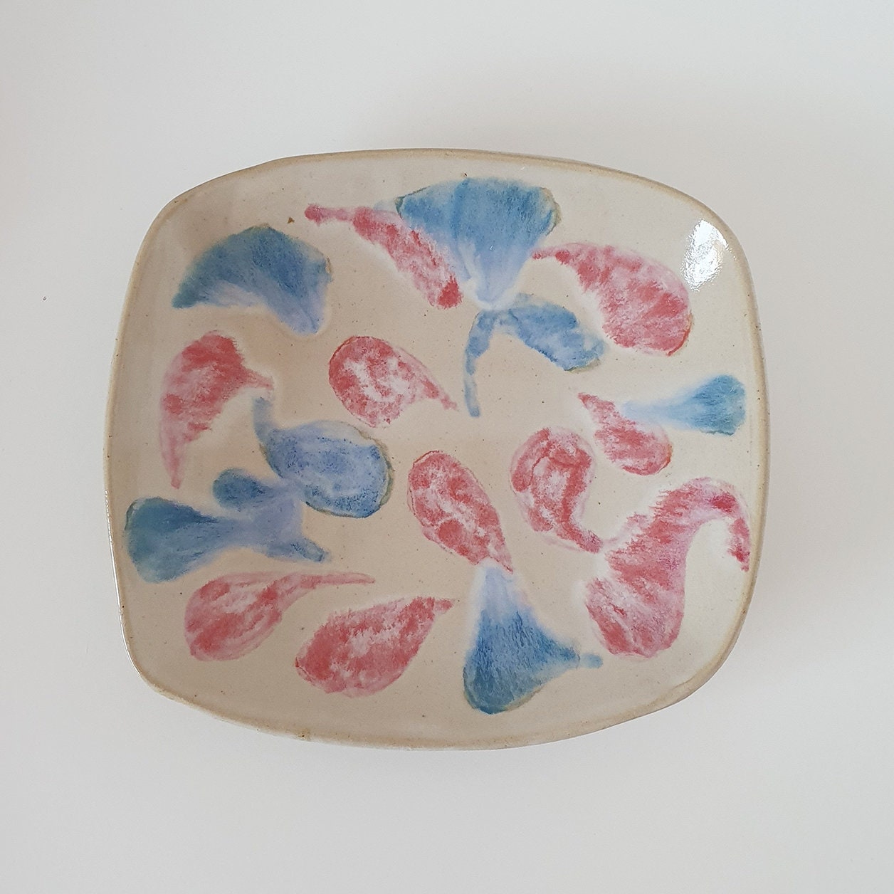 Lovely Vintage Studio Art Pottery Abstract Dish/Platter