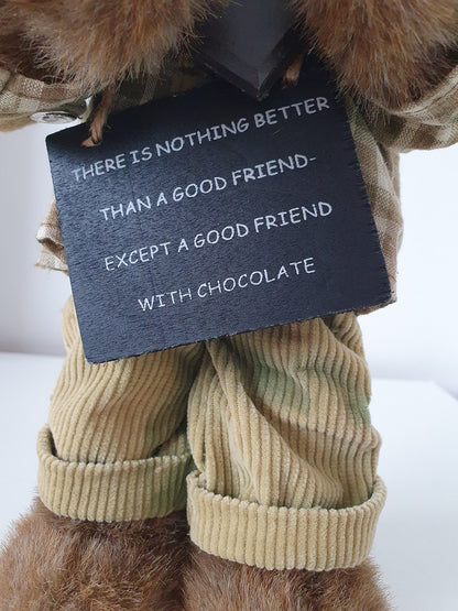 Cute Bear With Chocolate Decoration