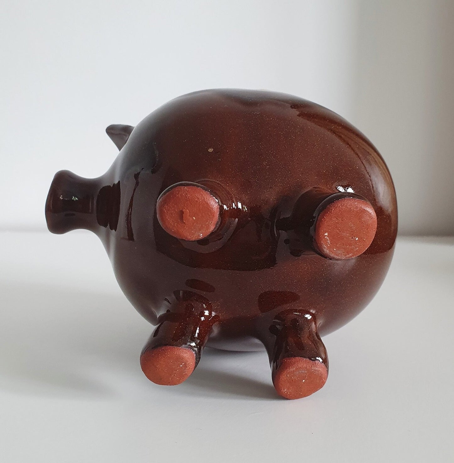 Mid Century Modern Piggy Bank/Money Box With Stopper