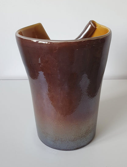 Unusual Shape Decorative Glass Vase