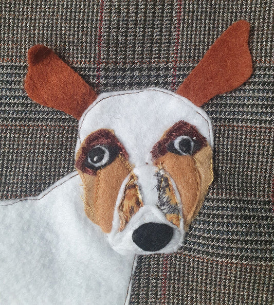 Lovely Handmade Bag With Jack Russel Detail