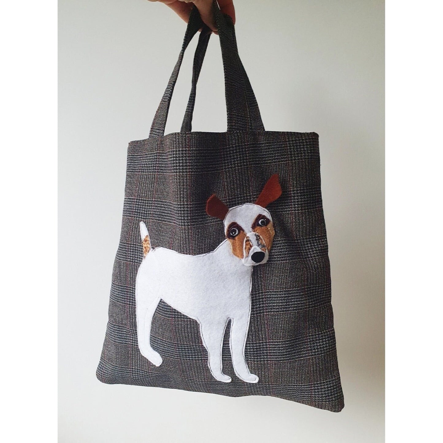 Lovely Handmade Bag With Jack Russel Detail