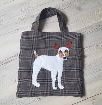 Lovely Handmade Bag With Jack Russel Detail