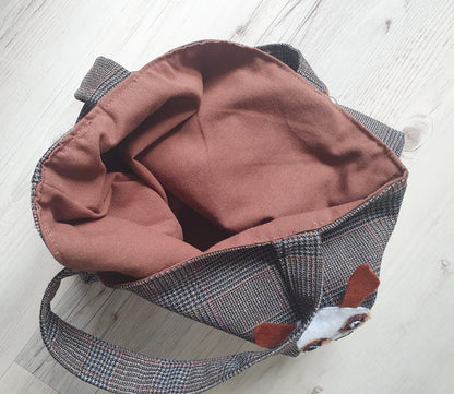 Lovely Handmade Bag With Jack Russel Detail