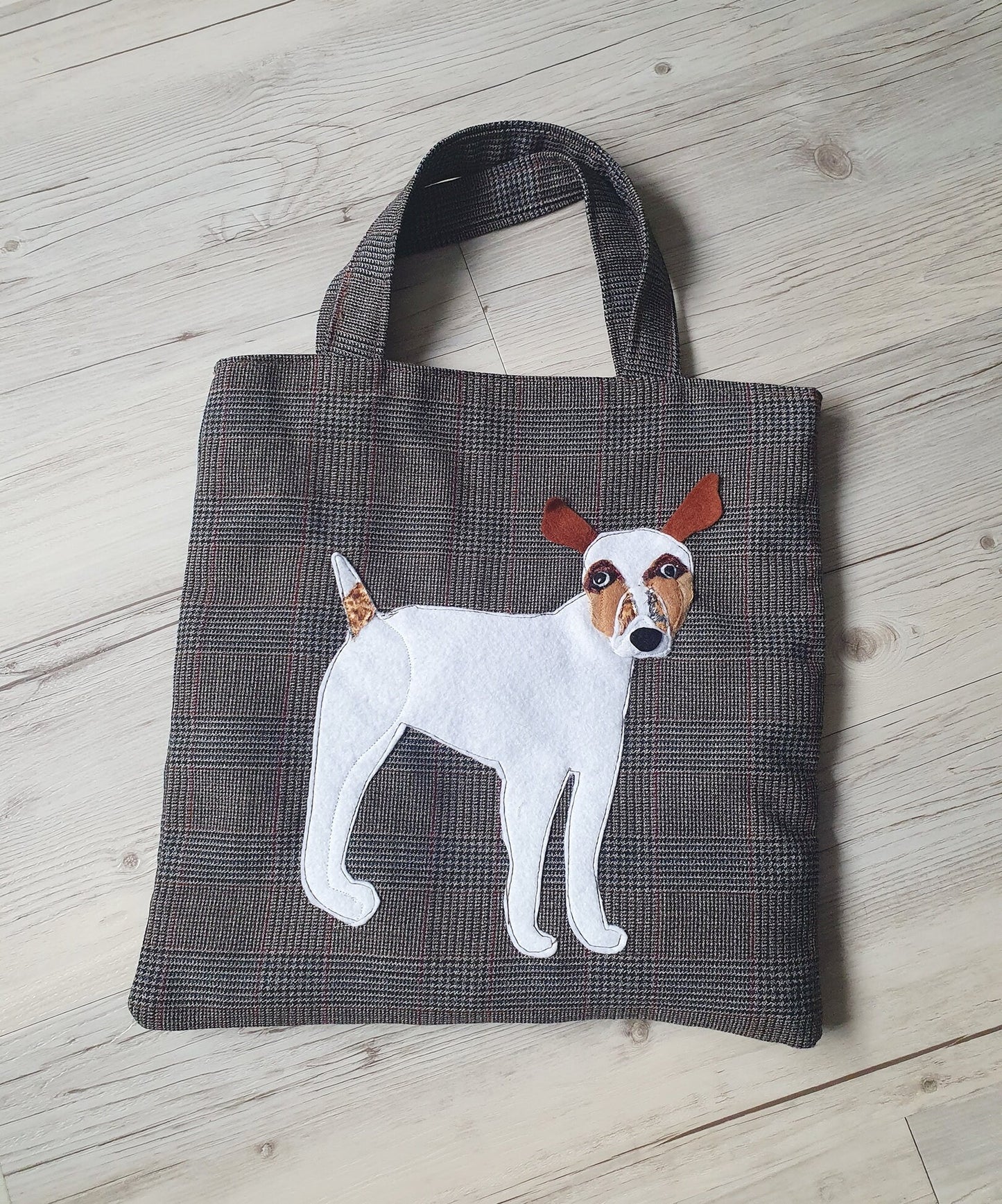 Lovely Handmade Bag With Jack Russel Detail