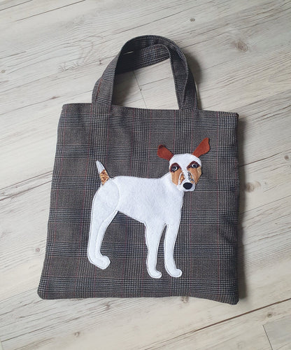 Lovely Handmade Bag With Jack Russel Detail