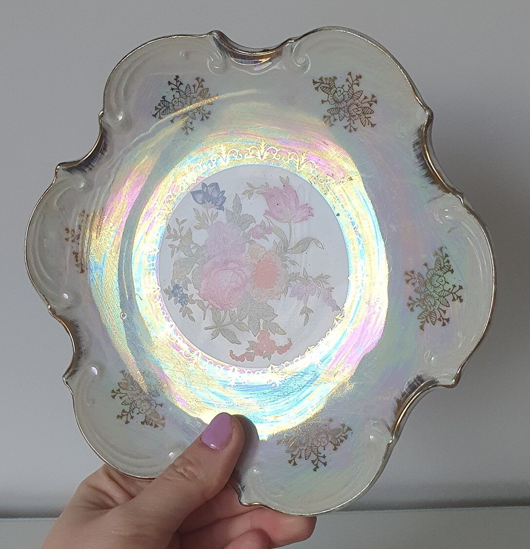 Vintage Lusterware Empress By Haruta Porcelain Plate