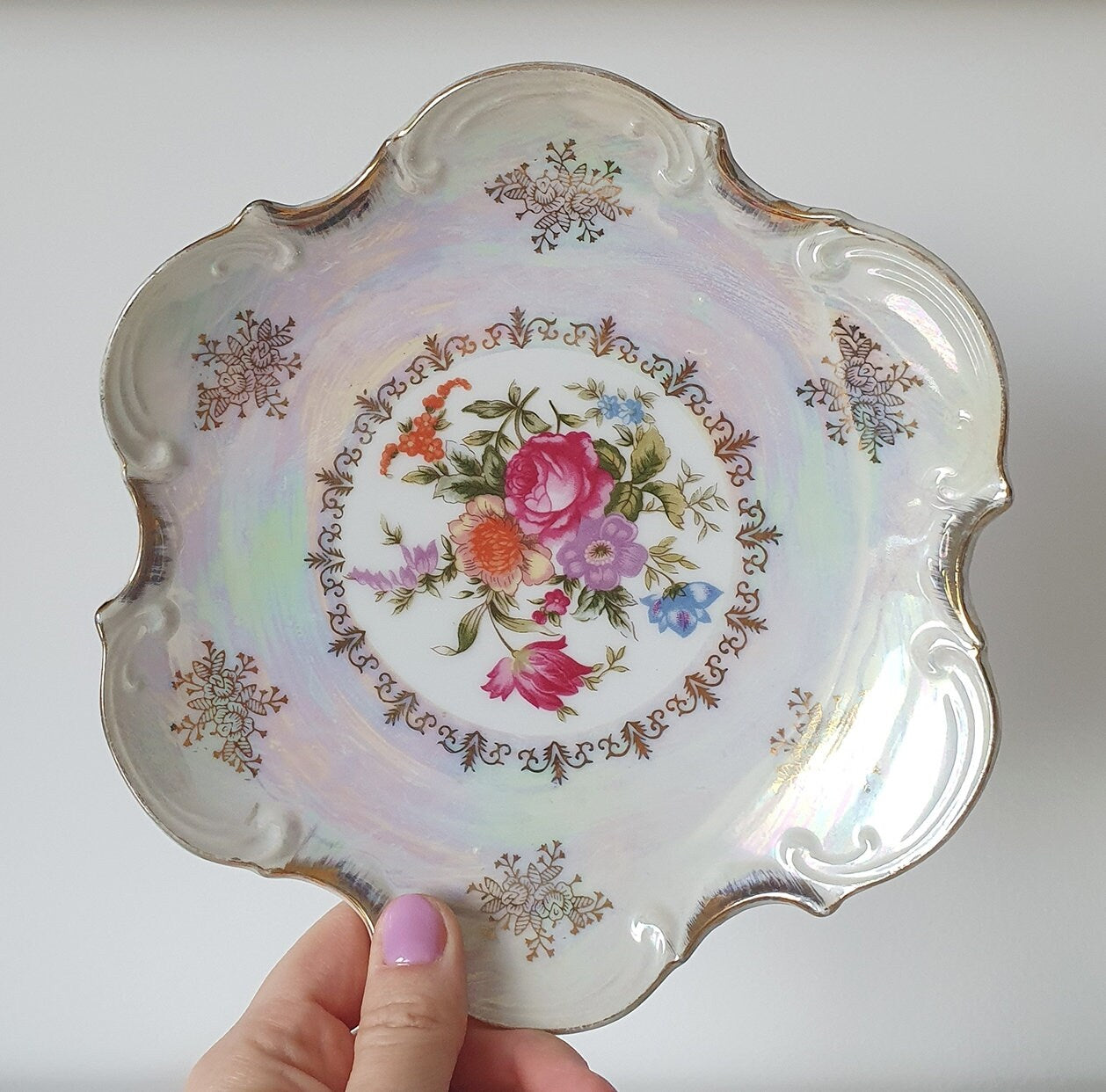 Vintage Lusterware Empress By Haruta Porcelain Plate