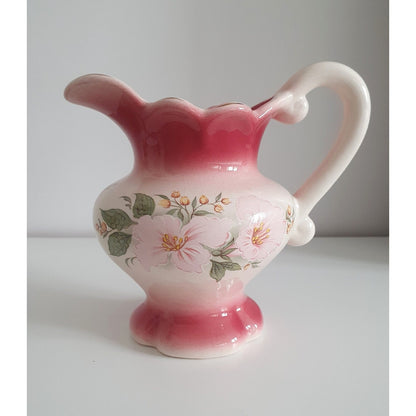 Vintage Ironstone Jug/Pitcher In Floral Design