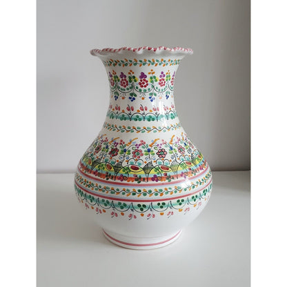 Cruz Puente Del Arzobispo Hand Painted Pottery Vase from Spain