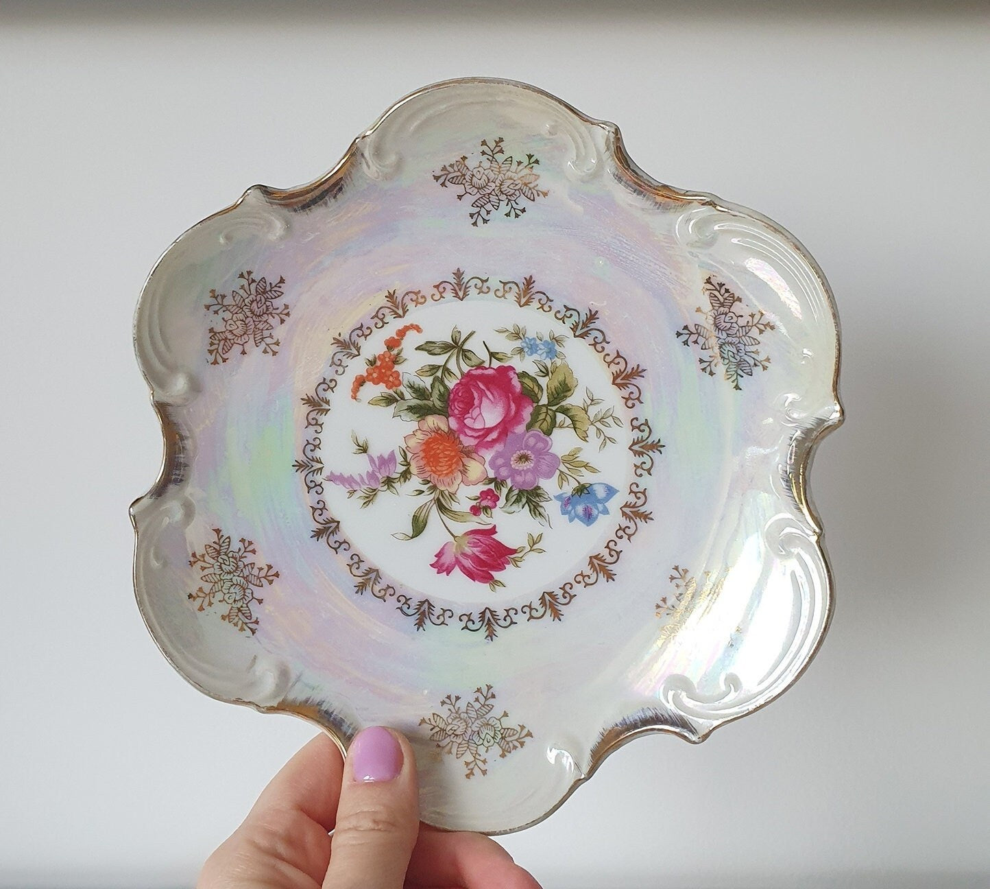 Vintage Lusterware Empress By Haruta Porcelain Plate