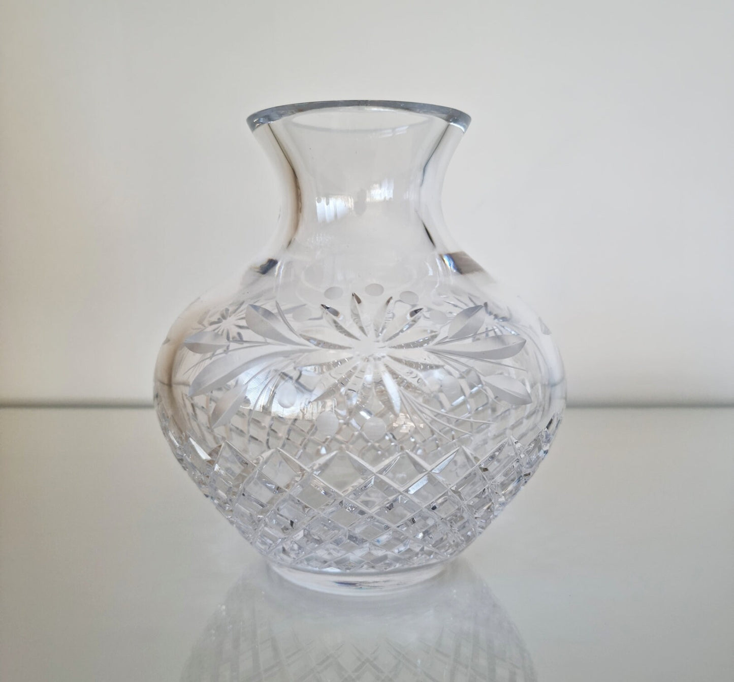 Stunning Thomas Webb Crystal Cut Glass Vase