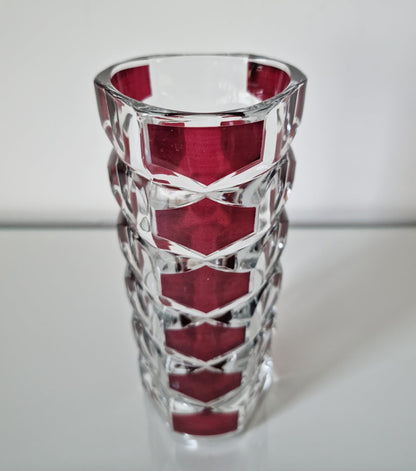 Vintage Windsor Glass Vase By J.G. Durand For Luminarc, France