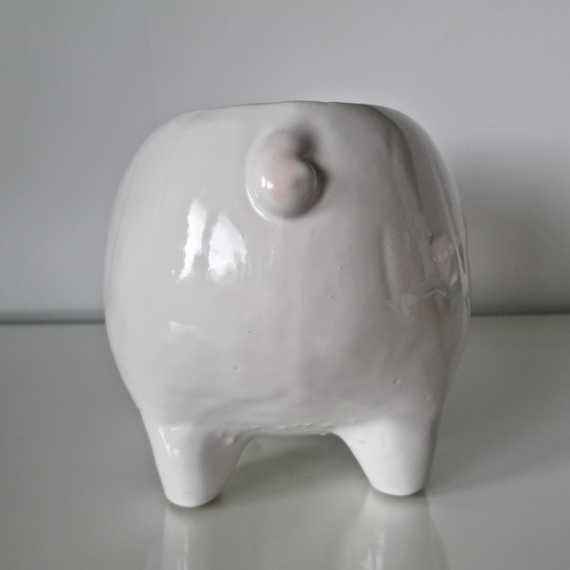 Vintage Park Rose Pottery Bridlington Pig Design Plant Pot