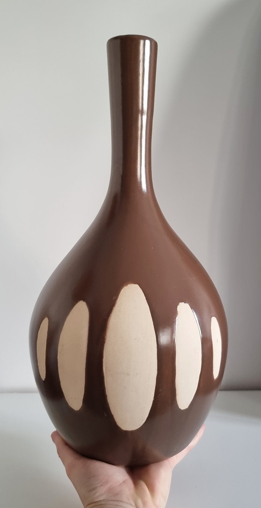 Large Retro Decorative Ceramic Vase