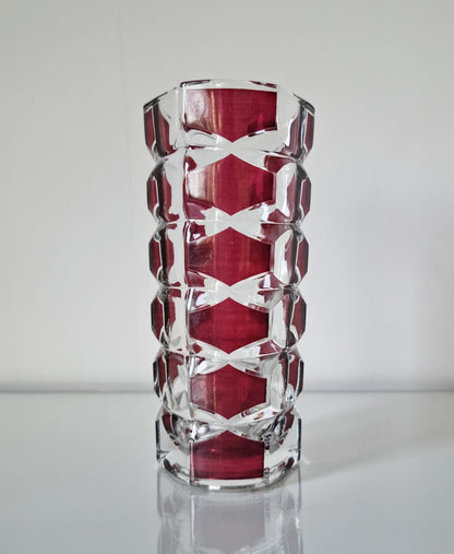 Vintage Windsor Glass Vase By J.G. Durand For Luminarc, France