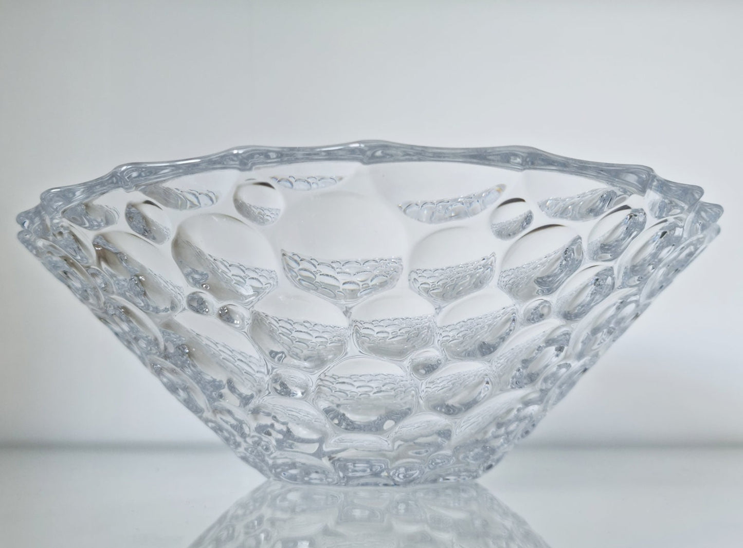 Vintage Bohemia Jihlava Lisboa Lead Crystal Glass Bowl