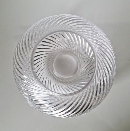Vintage Swirled Glass Jar/Bowl