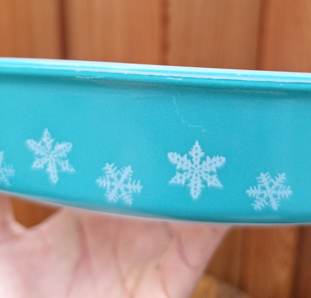 Mid Century JAJ Pyrex Gaiety Snowflake Lidded Divided Serving Dish