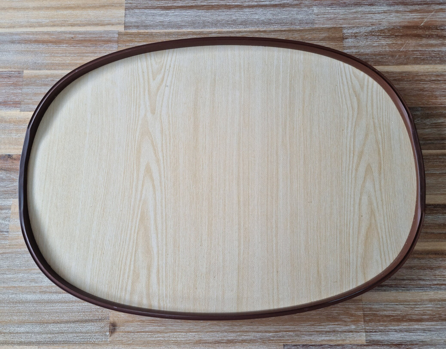 Vintage Large Floral Melamine Serving Tray