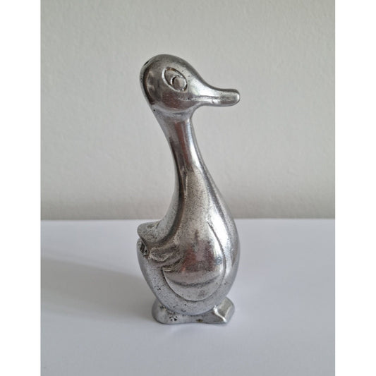 Mid Century Cast Aluminium Goose Duck Figurine