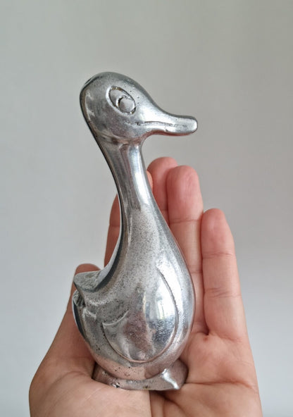 Mid Century Cast Aluminium Goose Duck Figurine