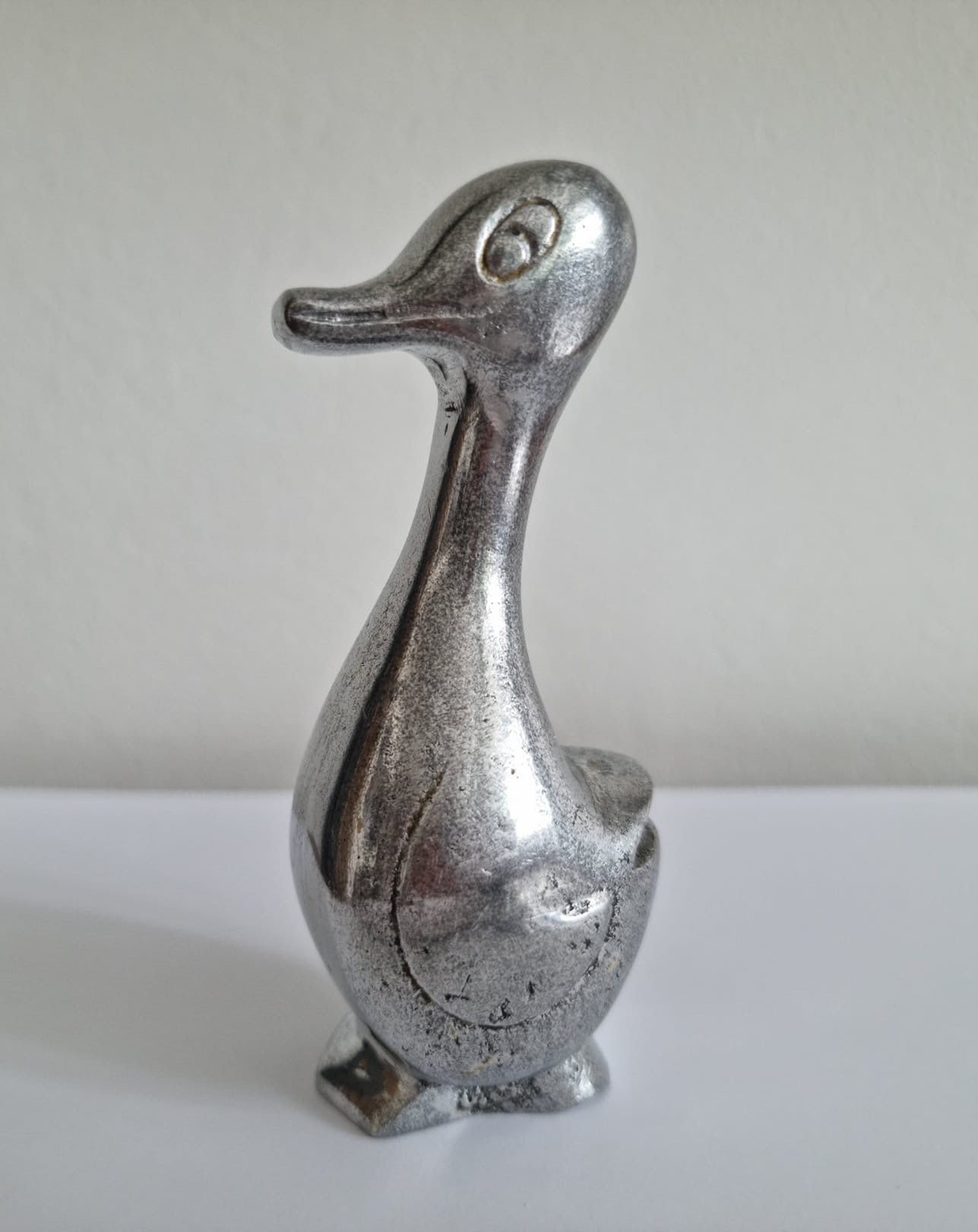 Mid Century Cast Aluminium Goose Duck Figurine